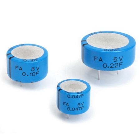 Kemet Electric Double Layer Capacitor, 5.5V, 80% +Tol, 20% -Tol, 1000000Uf, Through Hole Mount FA0H105ZF